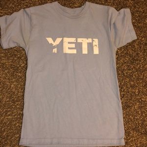 Light blue yeti shirt